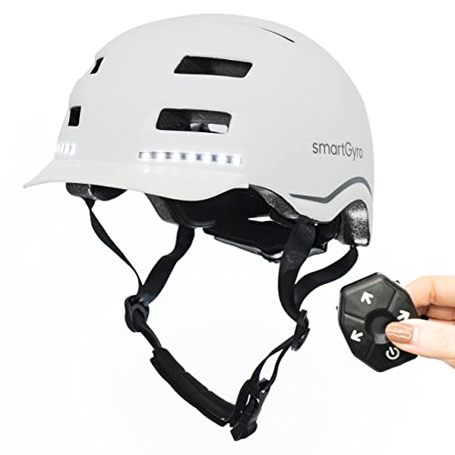 Smartgyro Smart Helmet Pro – Smart Helmet Mit Automatischem Bremslicht, Blinkern, Lautsprechern, Bluetooth, Größe L, Eps + Pc, Batterie, Frontvisier, 