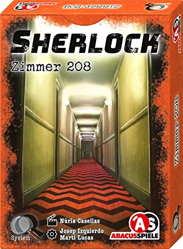 Abacusspiele 48223 Sherlock Zimmer 208, Krimi Kartenspiel