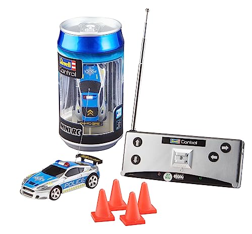 Revell Control Mini Rc Car Police I Maßstab 1:43 I Authentisches Design, Ideal Für Kinder Ab 8 Jahren I Geeignet Für Innen- Und Außenbereiche I Zwei B
