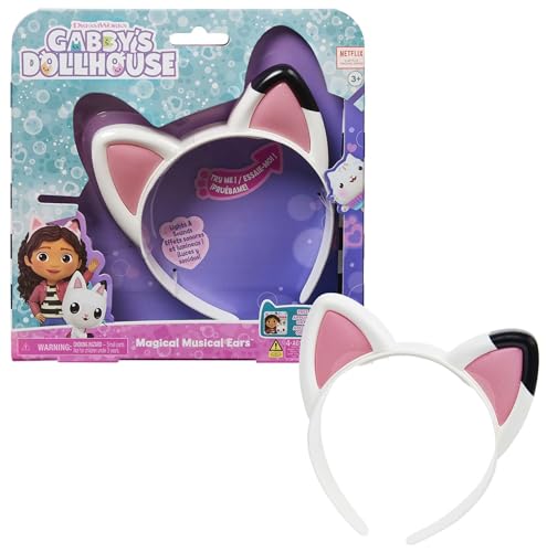 Gabby‘S Dollhouse, Magical Musical Cat Ears, Haarreif Mit Katzenohren, Mit Licht, Geräuscheffekten Und Musik, Geeignet Für Kinder Ab 3 Jahren