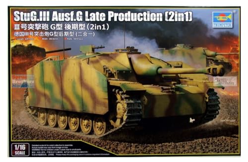 Trumpeter 00947 - Stug.Iii Ausf.G Late Production (2 In 1) - Maßstab 1/16 - Montagekasten Aus Kunststoff