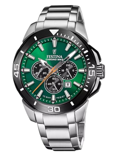 Festina Chrono F20641/A Fahrraduhr, Zweifarbig, Edelstahl