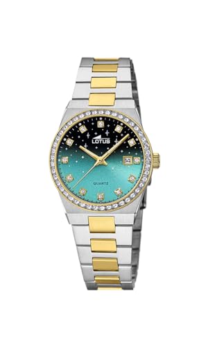 Relojes Lotus Damen Analog Quarz Uhr Mit Edelstahl Armband 18886/2