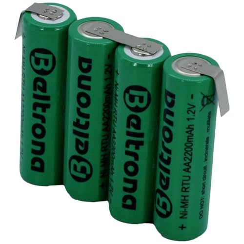 Beltrona Rtu4Aaz - Batteria A Batteria 4 X Bande Di Saldatura A Z Nimh 4,8 V 2200 Mah