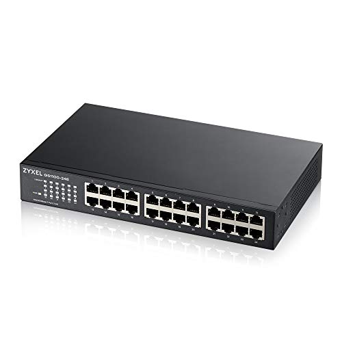 Zyxel Switch Unmanaged, 24 Porte Gigabit, Design Senza Ventole [Gs1100-24E]