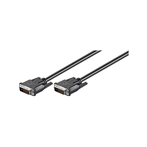 Goobay 68084 Cavo Dvi-D Fullhd Dual Link, Nichel, Nero, 5 M Lunghezza Del Cavo