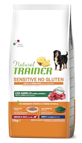 Natural Trainer Sensitive No Gluten Cibo Per Cani Adulti Con Agnello - 12Kg