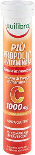 Equilibra Integratori Alimentari, Più Propoli Con Vitamina C, Integratore Per La Normale Funzione Del Sistema Immunitario, Propoli E Vitamina C, Gusto