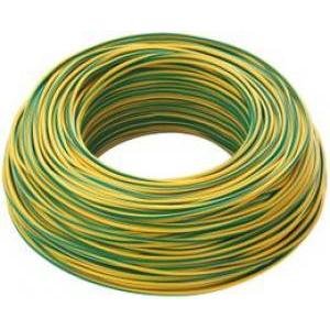 Cavo Cordina Unipolare 100 Metri N07V-K 4Mm Cavi Filo Elettrico Vari Colori (Giallo / Verde)