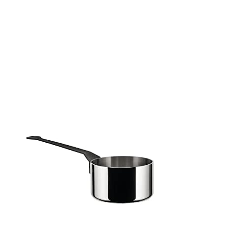 Alessi La Cintura Di Orione Casseruola A Manico Lungo O Russa, Acciaio Inossidabile, Argento, 14 Cm