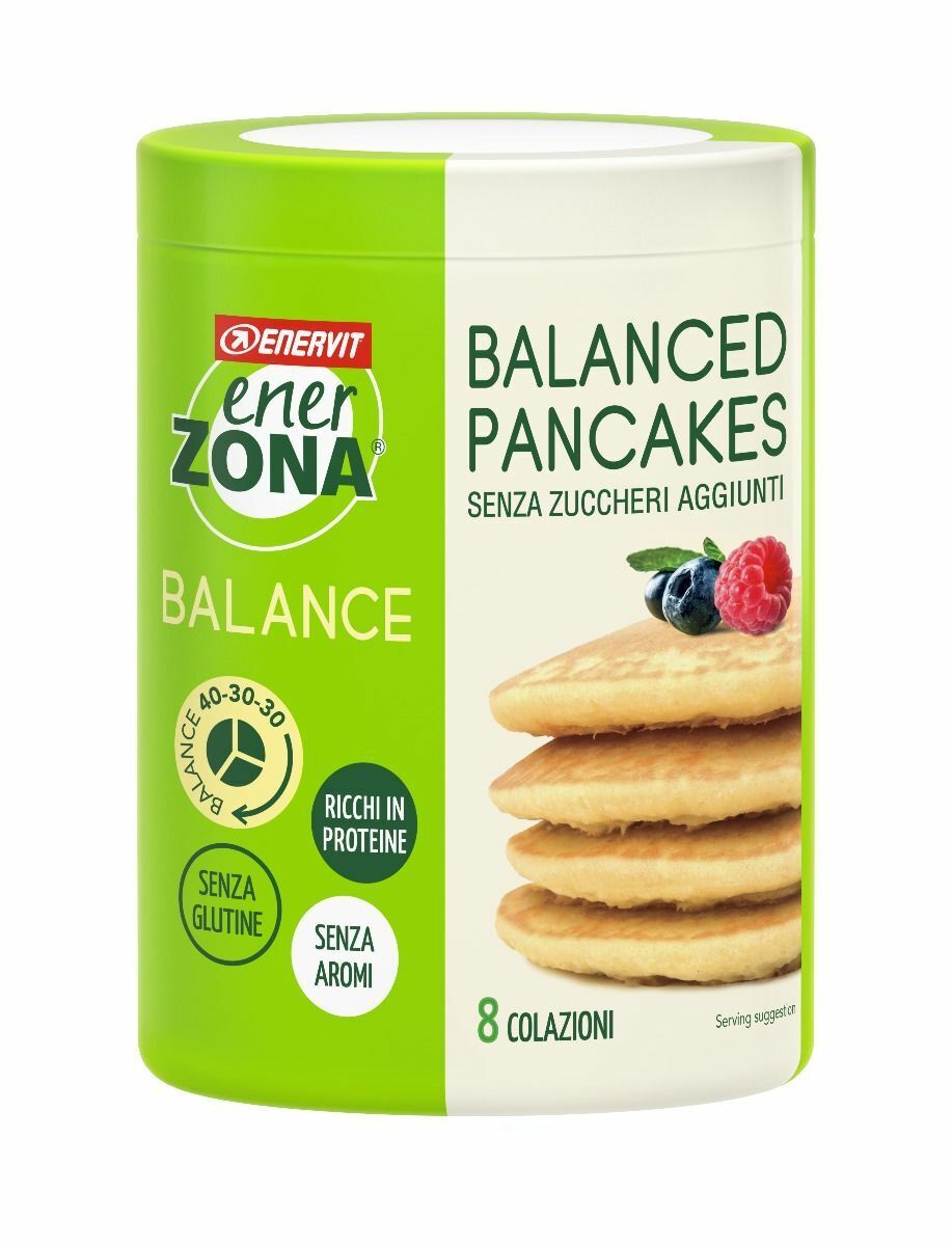 Enervit Enerzona Balanced Pancake Gusto Naturale Barattolo 320g