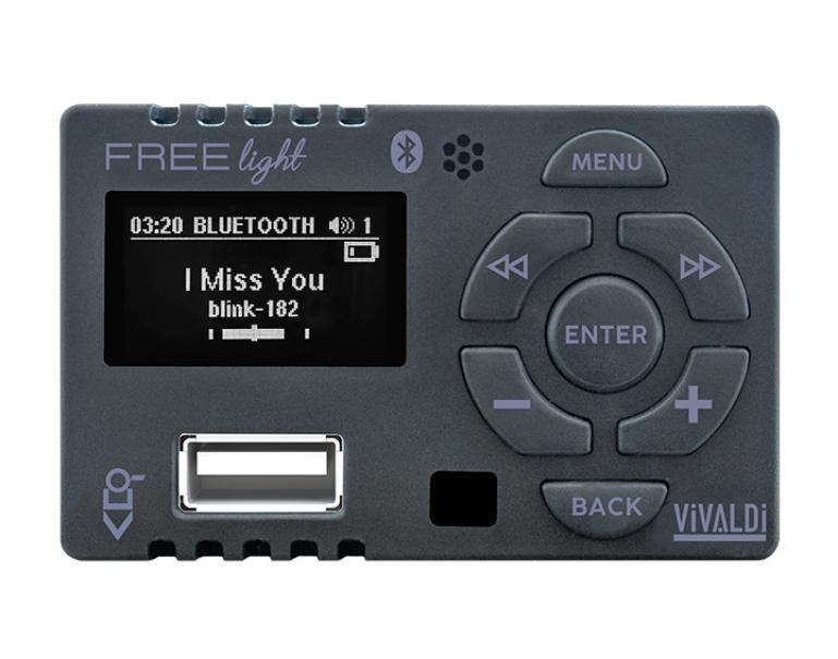 Amplificatore Vivaldi Giove FREELIGHT.B - compatto per 503 con lettore USB e Blu