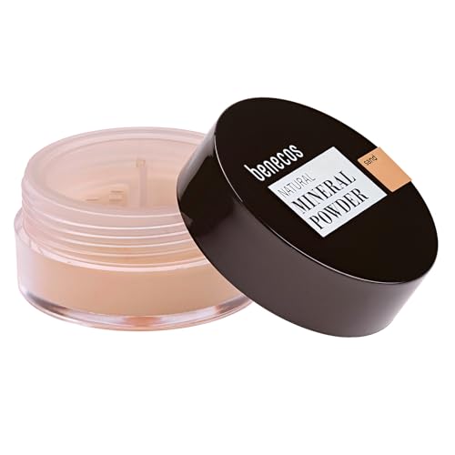 Benecos - Natural Beauty Naturkosmetik - Mineral Powder - Loose - Mattierend - Talkfrei - Vegan - Sand, 6G