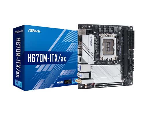 Asrock H670M-Itx/Ax 1700 Sockel 2 Ddr4 1808793 Schwarz