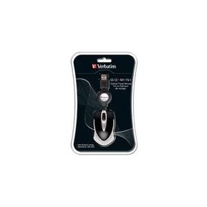 Verbatim Go Mini Optical Travel Mouse - Maus - Optisch - Verkabelt - Usb - Schwarz (49020)