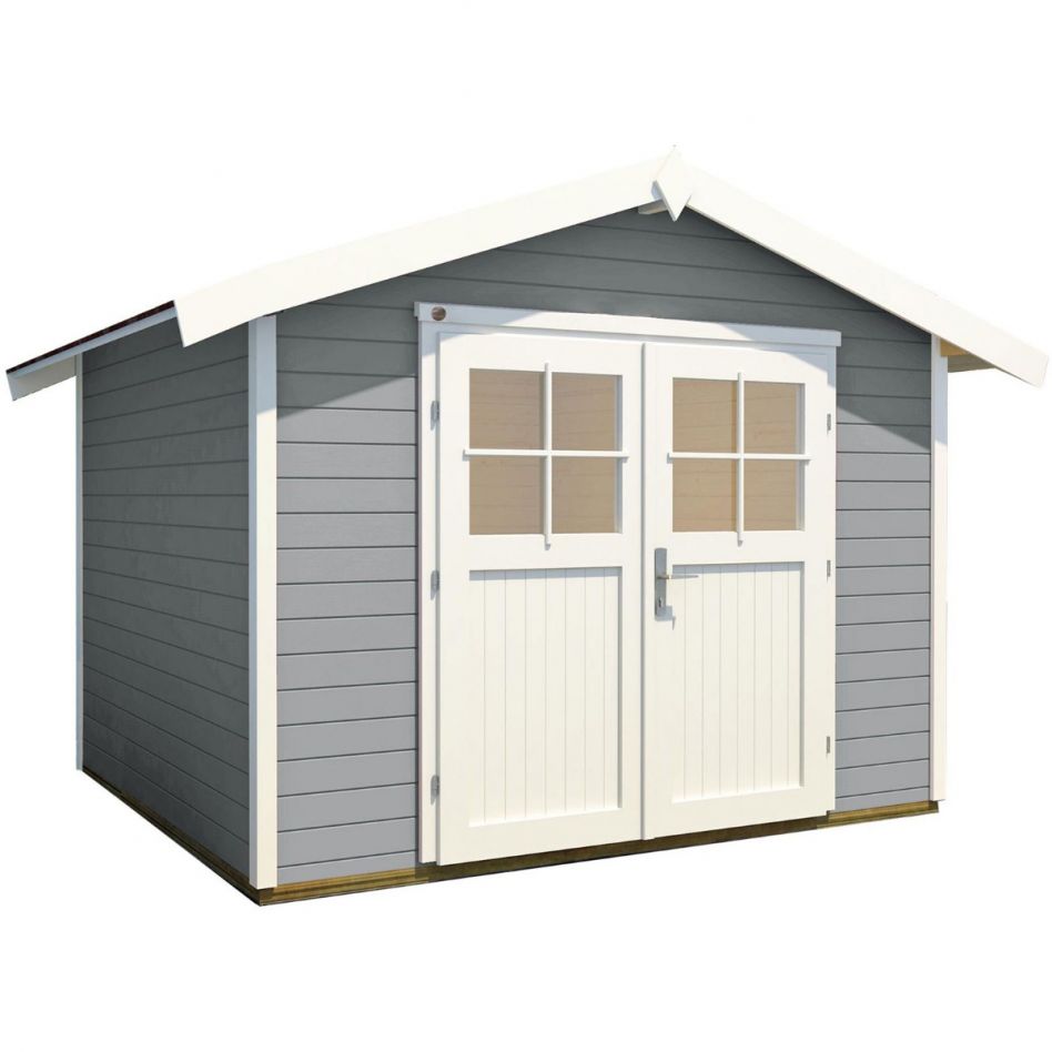 weka Gerätehaus 122 grau Geräteschuppen, 240x205 cm
