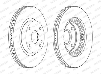 Ferodo Bremsscheibe [Hersteller-Nr. DDF1105C] für Mazda