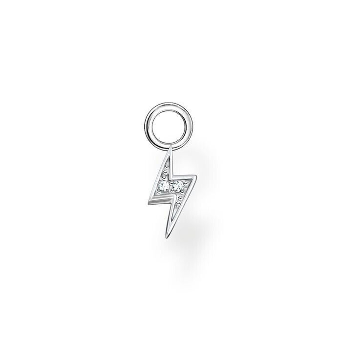 Thomas Sabo Ohrring Anhänger Einzel Blitz Silber Zirkonia 1x0,4mm | eUVP 19,90 €