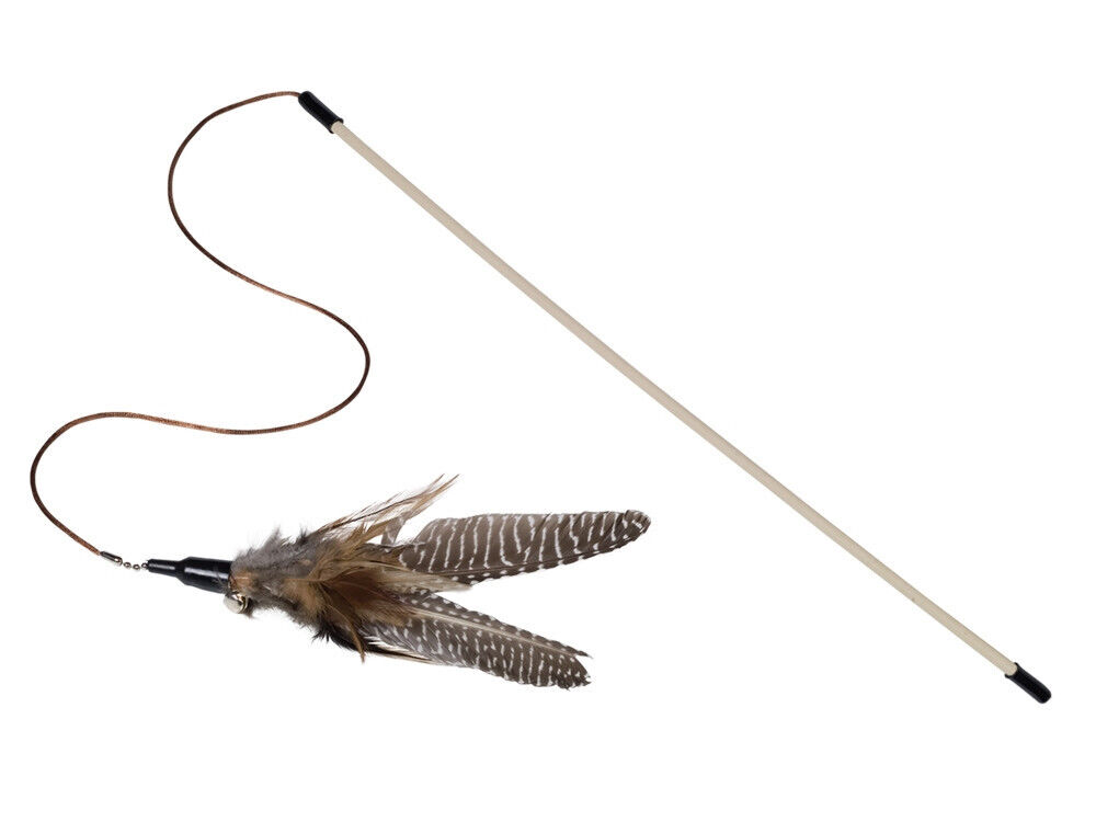 Nobby  Angel mit FederStab 46 cm, Band 50 cm, Spielzeug 21 cm Katze Spielzeug