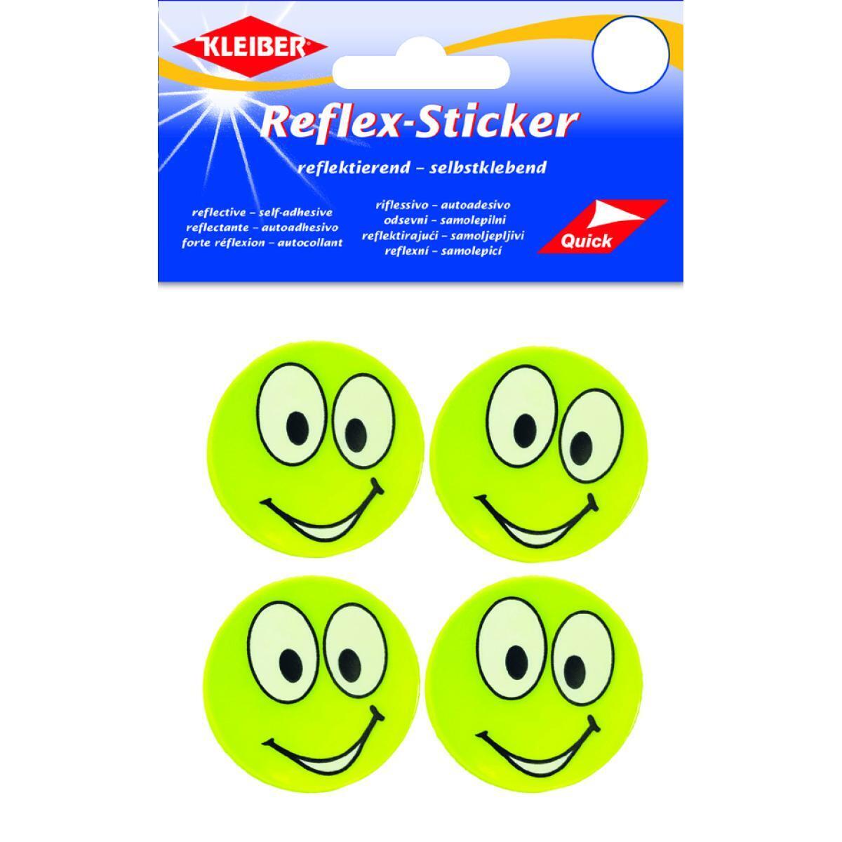 Reflex-Sticker 'Happy Face big eyes', gelb KLEIBER 61189 (4009691611898)