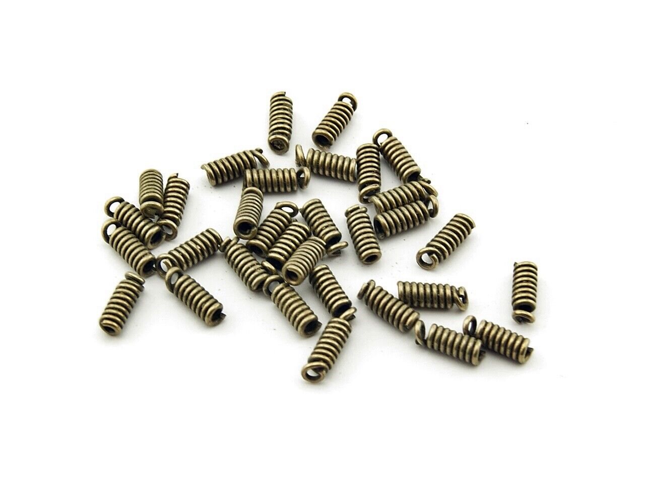 40 Spulenden für Bänder in antik Bronze