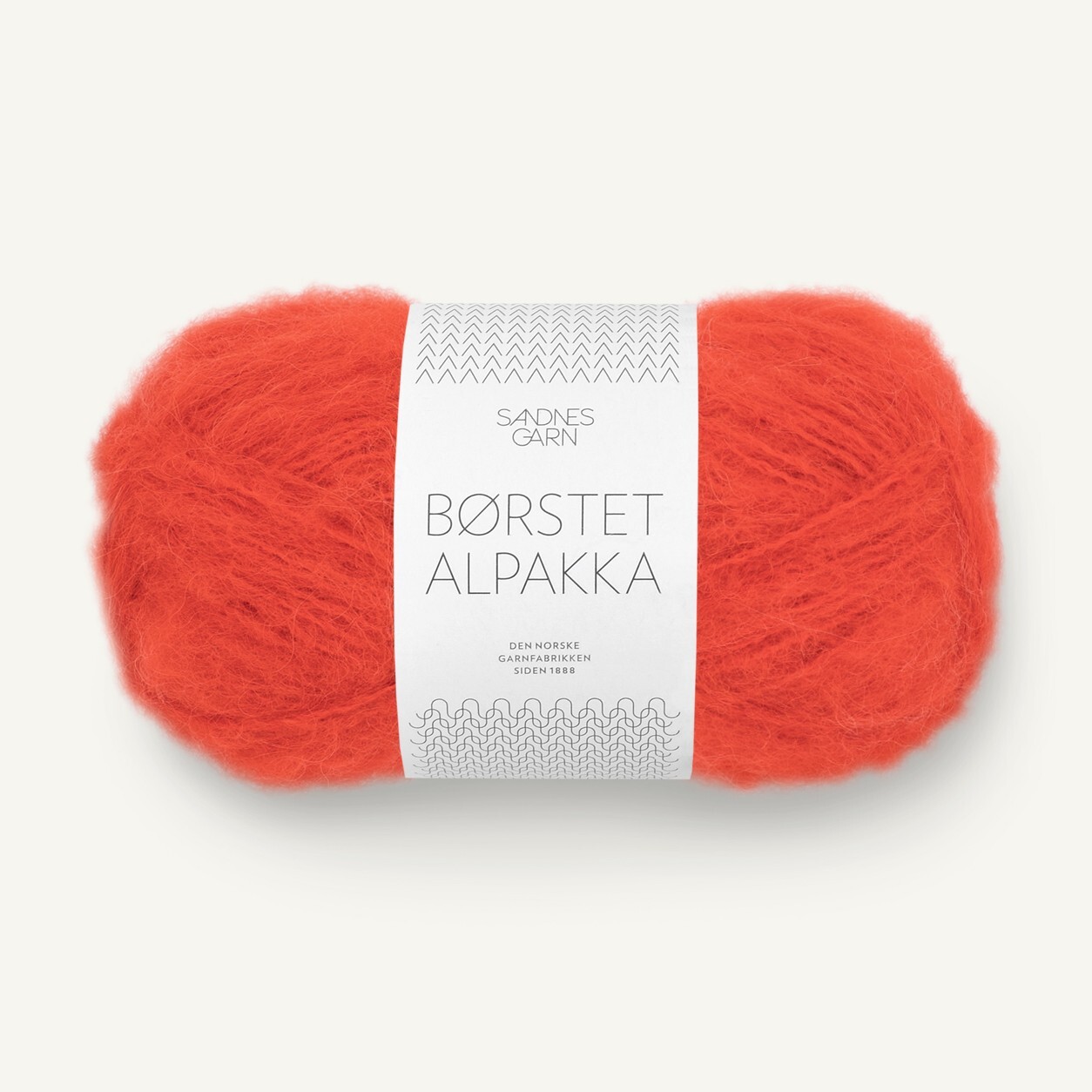BØRSTET ALPAKKA von SANDNES GARN - SPICY ORANGE (3819) - 50 g / ca. 110 m Wolle