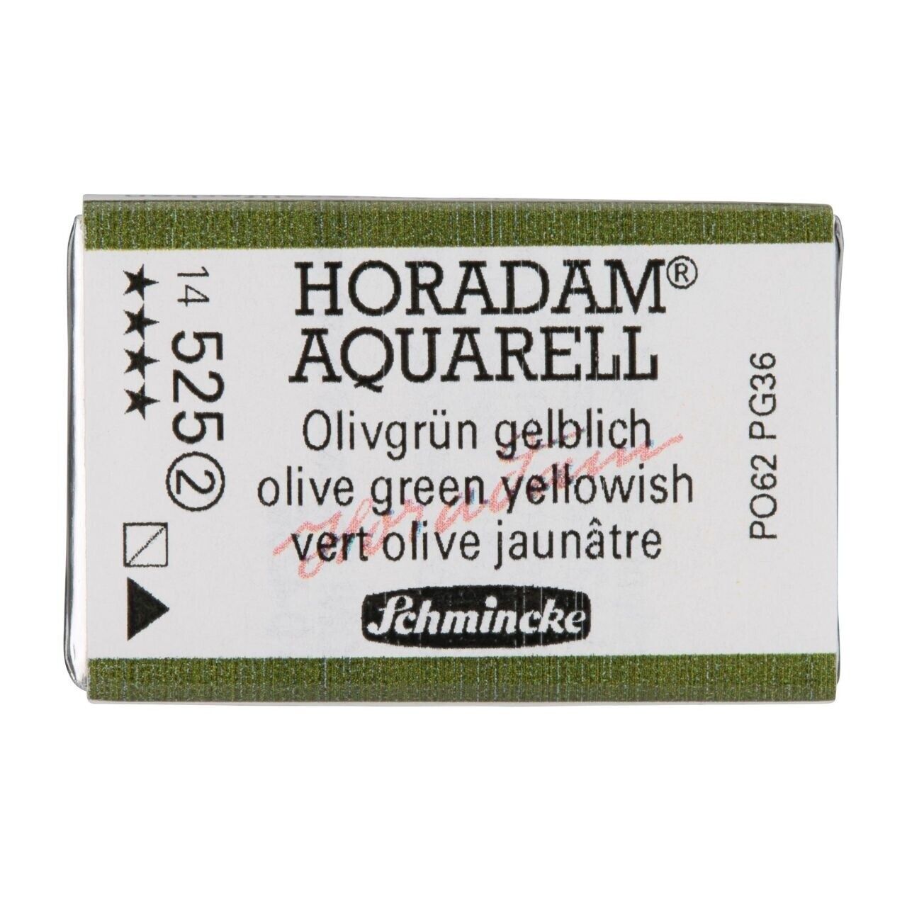 HORADAM Aquarell 1/1 Napf olivgrün gelblich Schmincke - Nr. 525