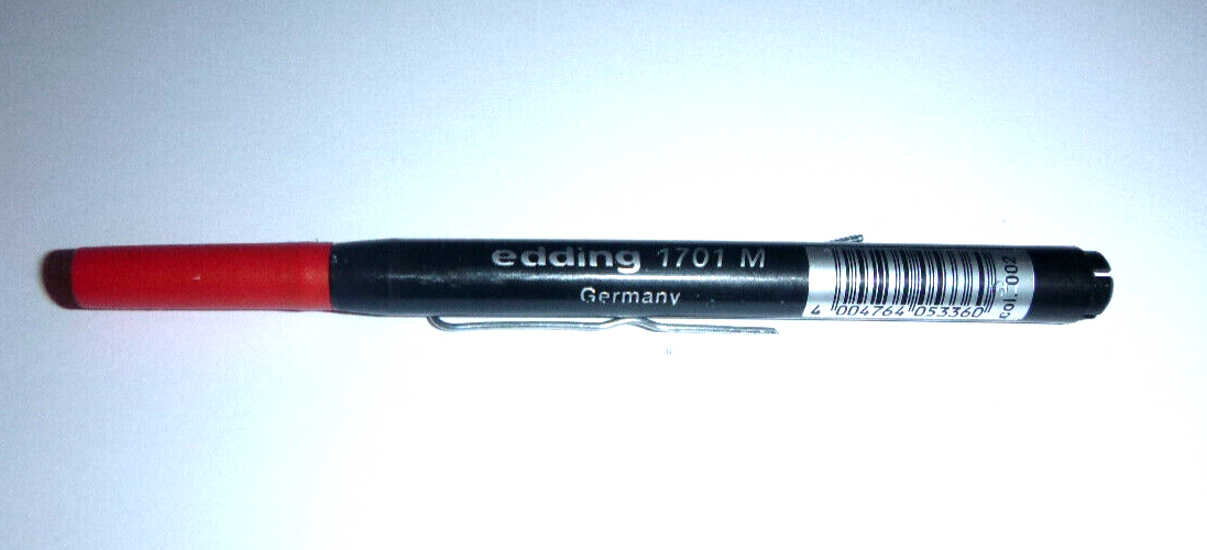 edding 1701 M,  Ersatzmine Großraummine rot, NEU