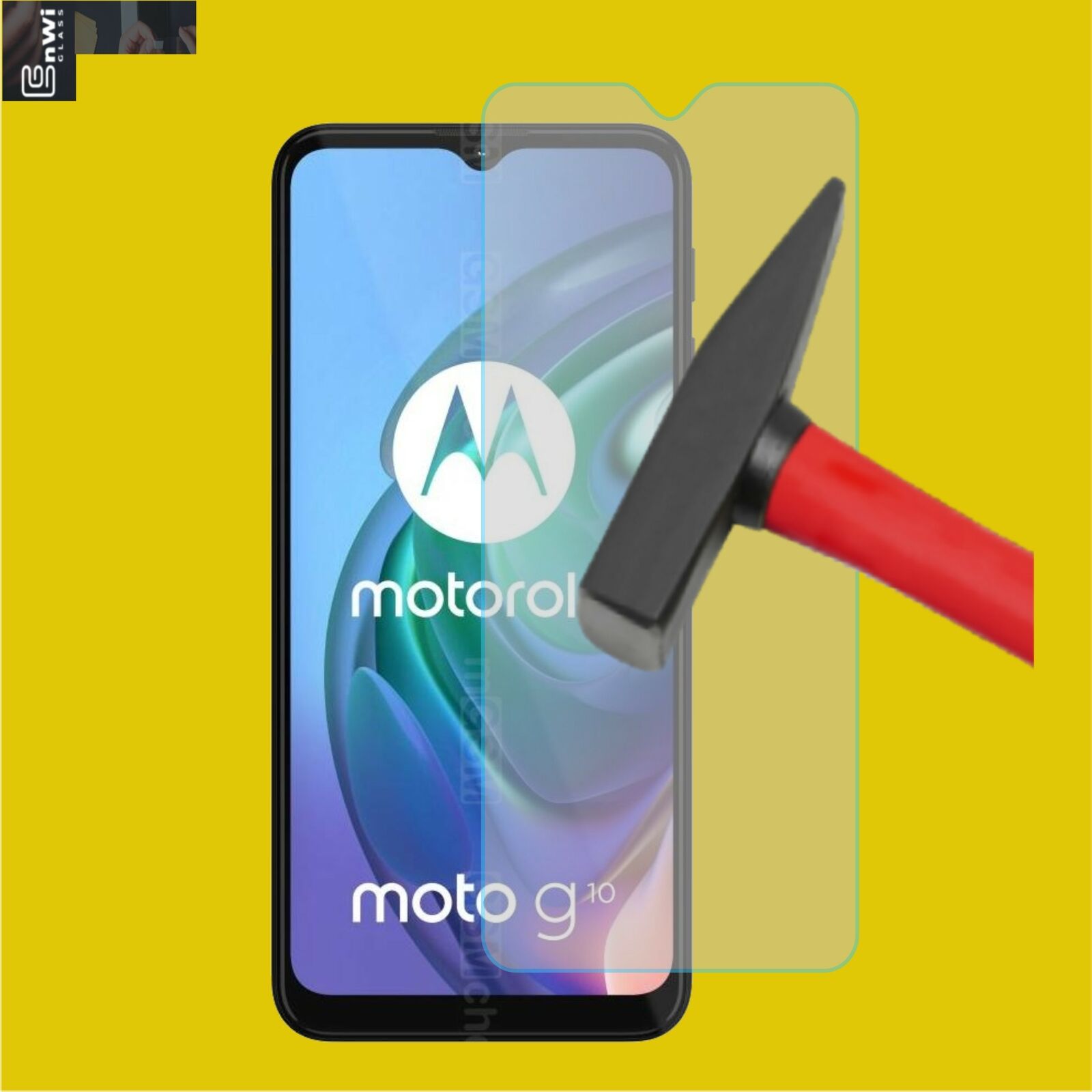 2x HSW 9H protection d'ecran clair pour Motorola Moto G10