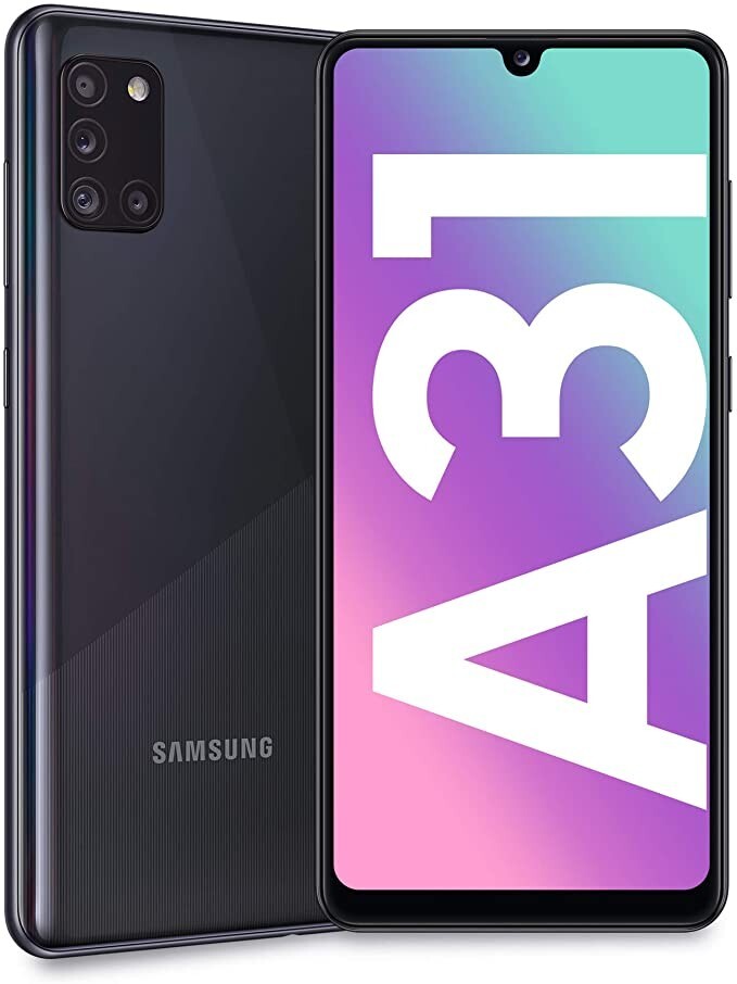 SAMSUNG Galaxy A31 A315 - 6,1", 64 GB ROM, 4GB RAM, 48MP, DualSim, Black, Neu