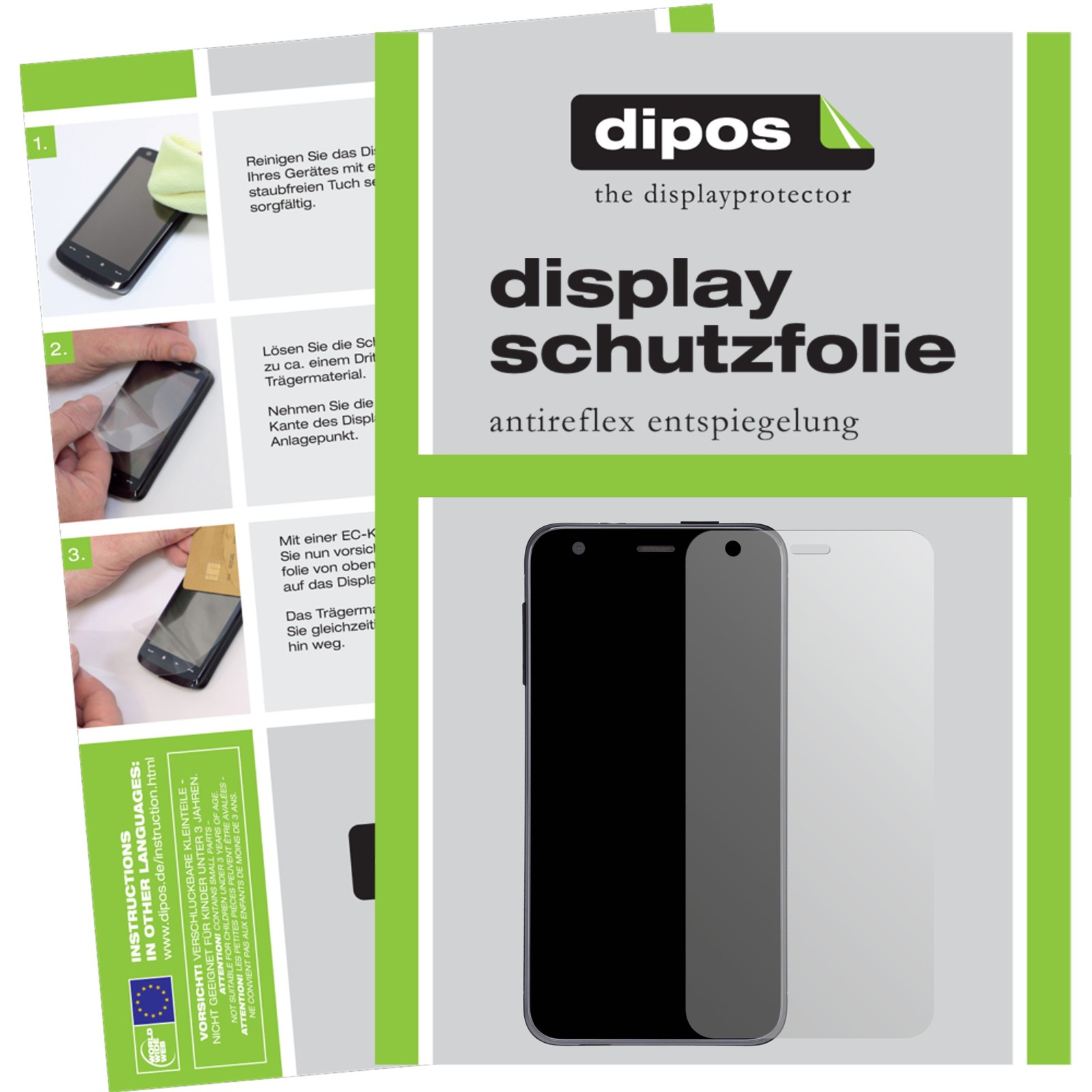 6x Schutzfolie für Vivo X7 Plus matt Displayschutzfolie Folie dipos Displayfolie