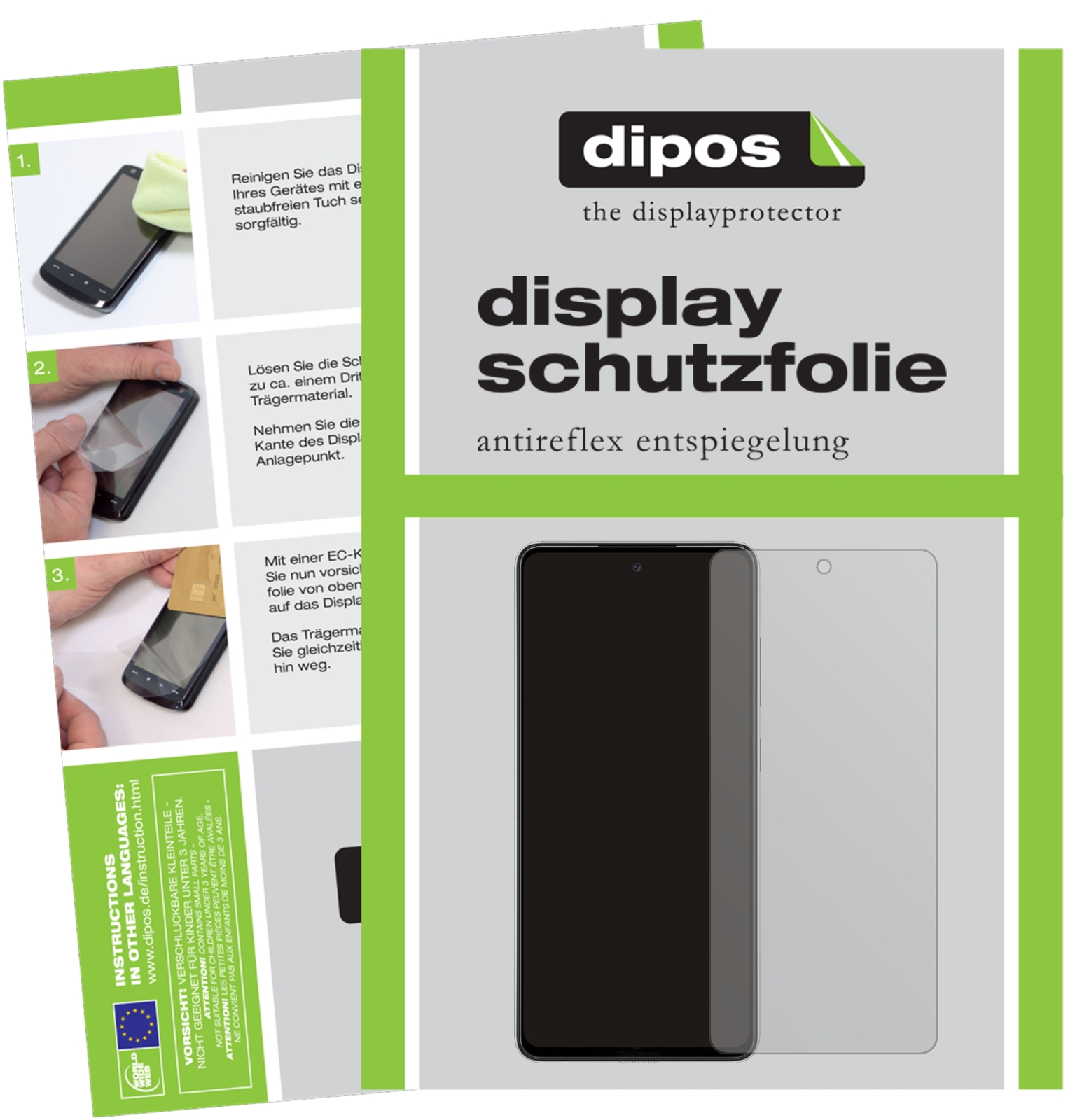 2x Schutzfolie für Samsung Galaxy A72 5G matt Displayschutzfolie Folie Display