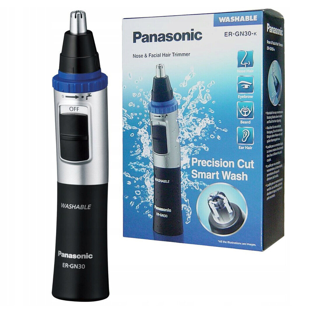 PANASONIC ER-GN30-K503 Wasserdichter Ohr und Nasentrimmer, Silber