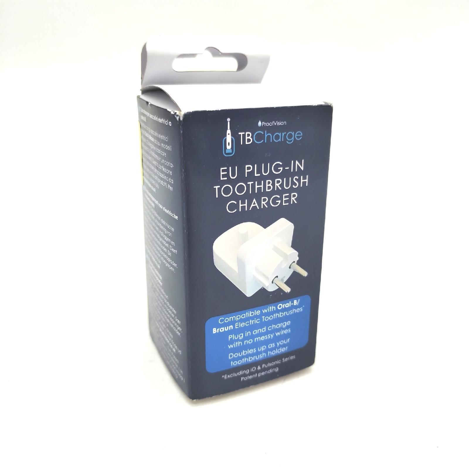 ProofVision Elektrisches Zahnbürsten Wandladegerät EU Steckdose Dentalpflege Ene