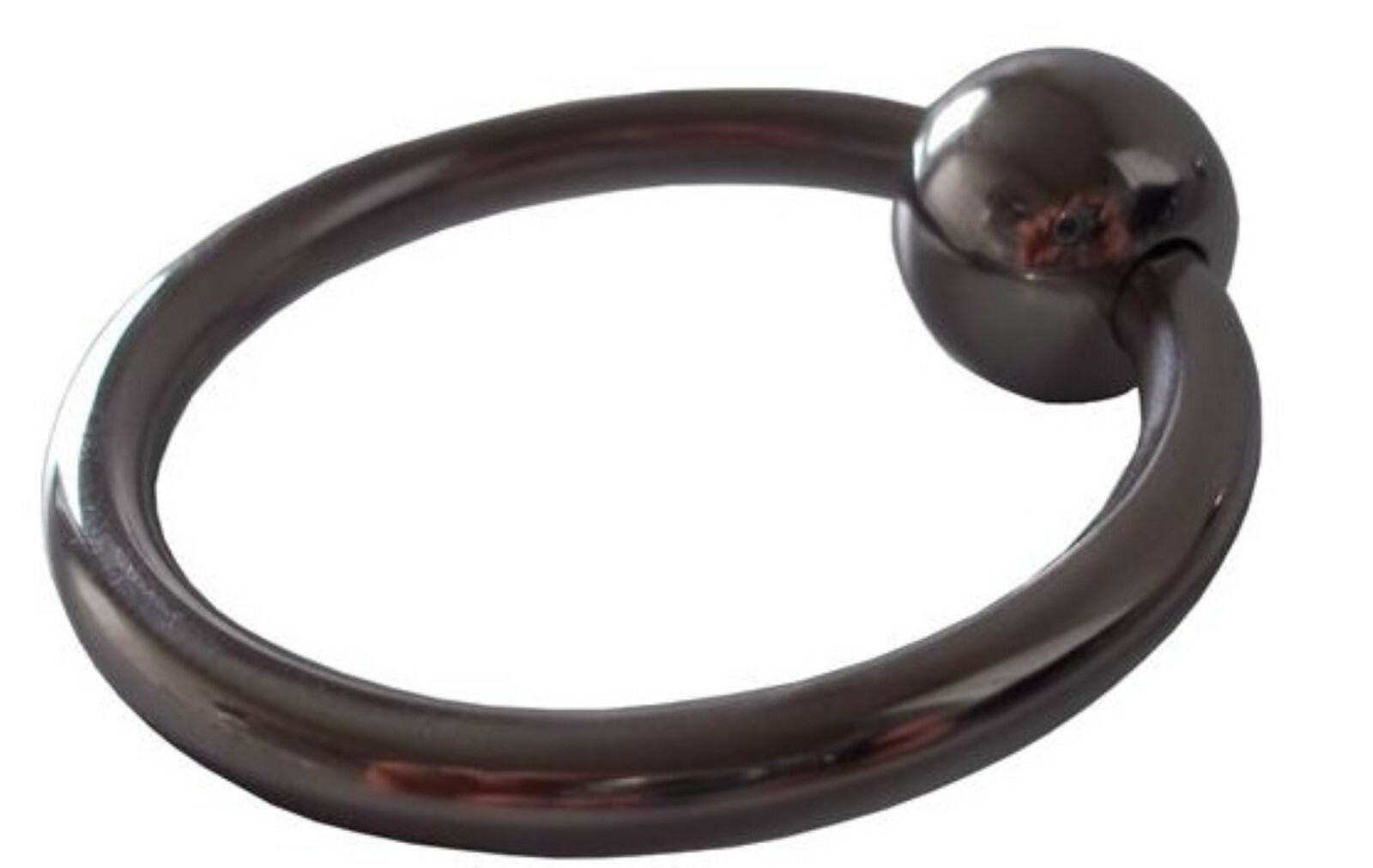 45mm XL Metall Cockring Penisring mit Kugel silber
