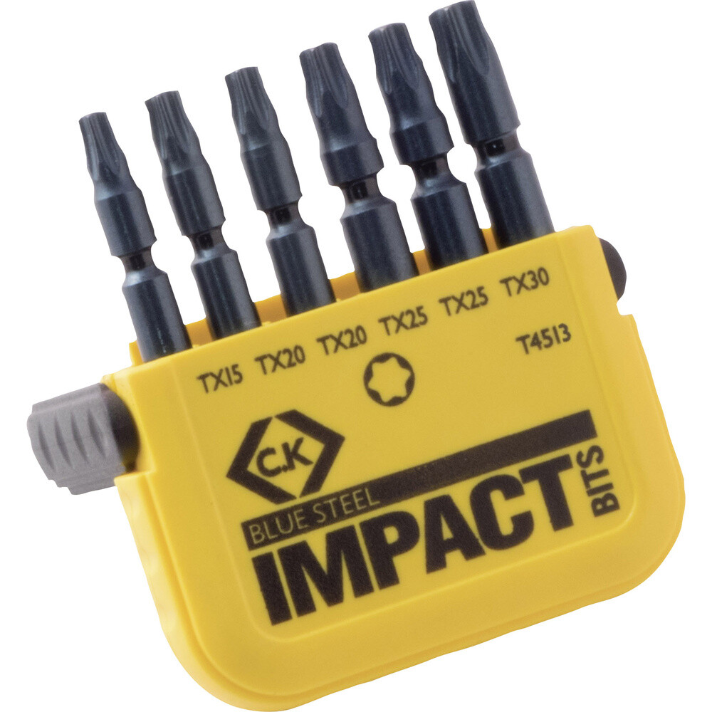 C.K  T4513 Bit-Set 6teilig Innen-Sechsrund (TX) Torsion Control Technologie
