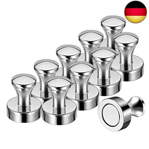20 x 25mm Neodym Magnet Push Pins, 10 Stück N52 Starke Pin-Magneten für W