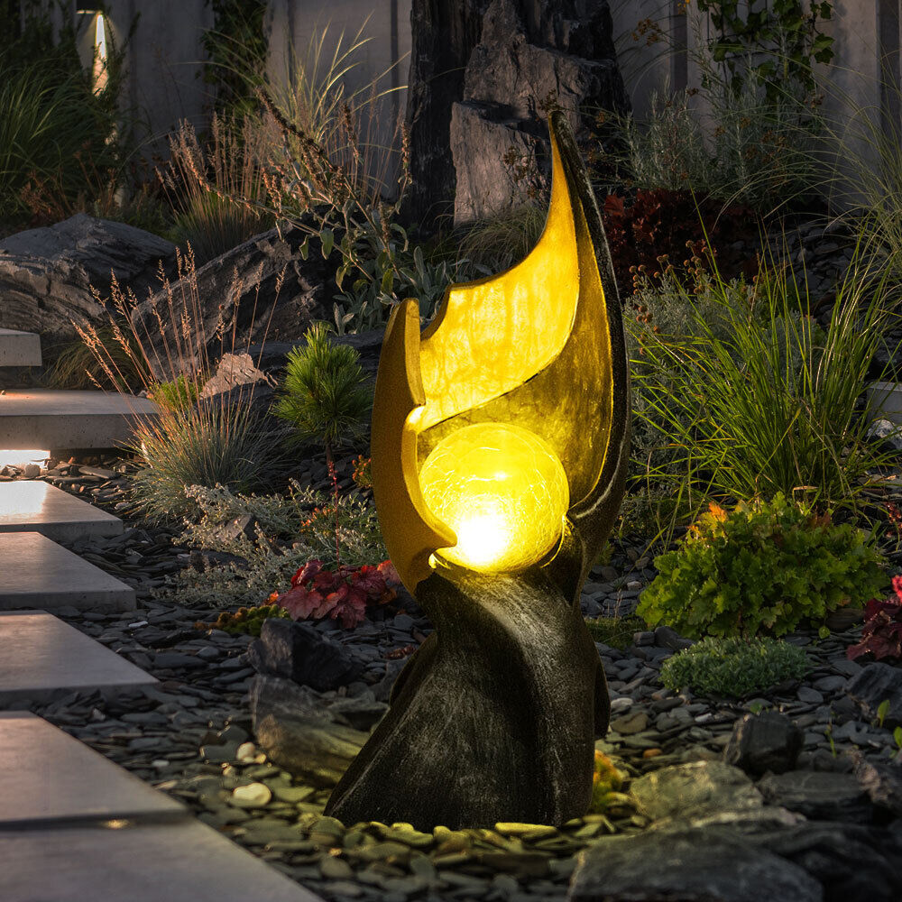 LED Solarflamme Solarleuchte Solarlampe Garten Deko Feuer-Effekt Außenleuchte