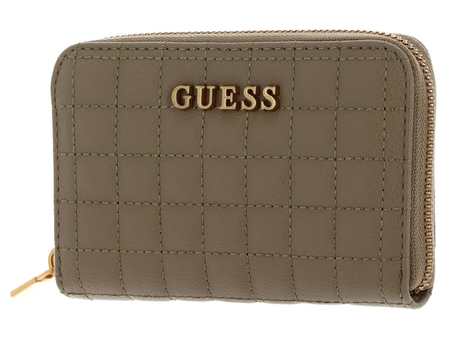 GUESS Tia Zip Around M Geldbörse Sage taupe Neu