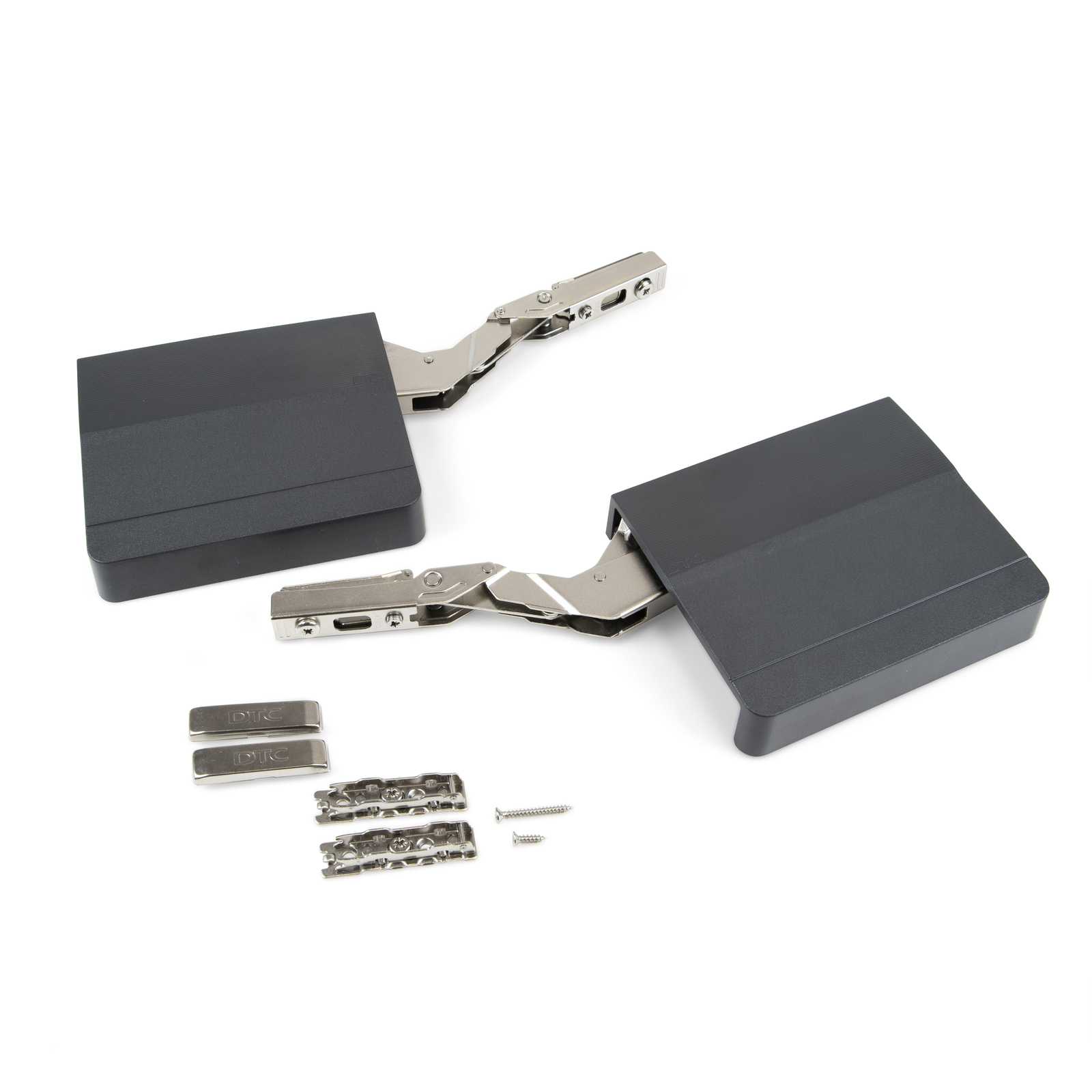 Emuca Klappensystem Agile Smart, 960 - 2350, Anthrazitgrauer Kunststoff, Stahl