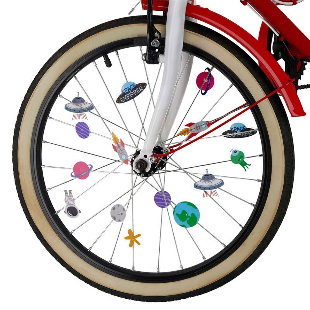 SPEICHEN DEKO SPEICHENCLIPS FAHRRAD SCHMUCK WELTRAUM 30 STÜCK NEU OVP