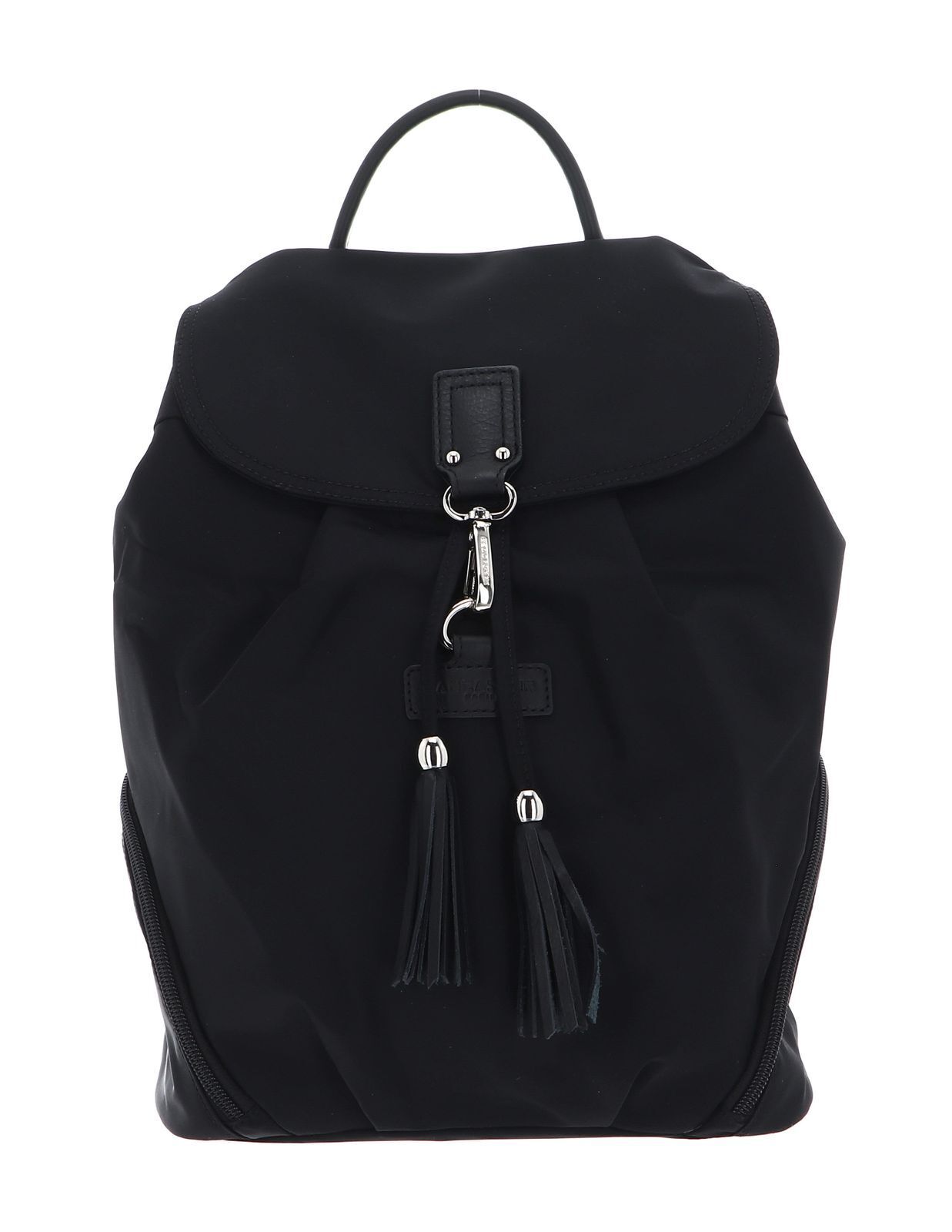 LANCASTER Basic Pompon Backpack Rucksack Rucksack Noir schwarz Neu