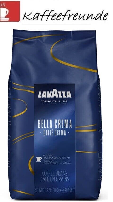 6 x 1 kg Lavazza Bella Crema Caffè Crema Kaffeebohnen