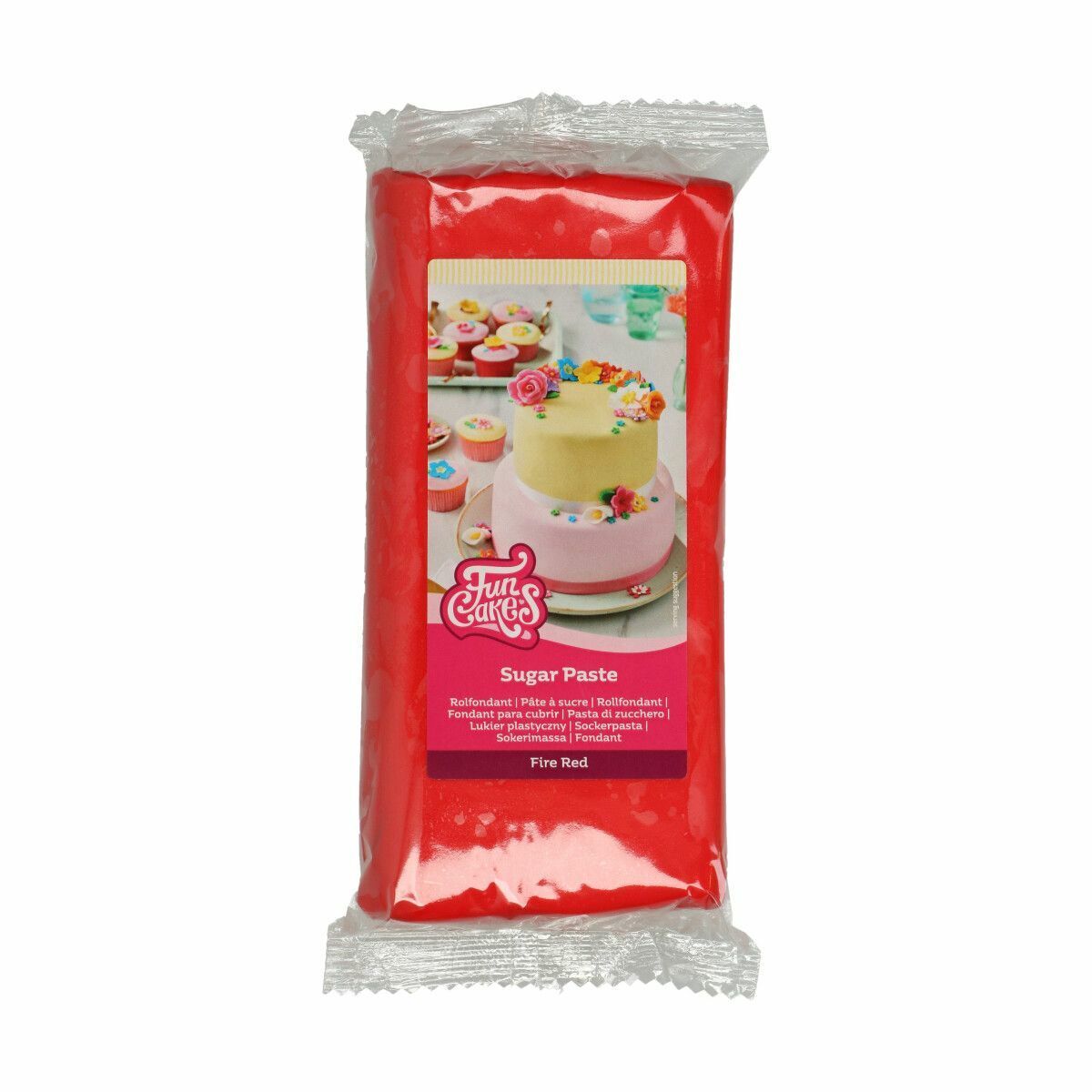 FunCakes Rollfondant Feuer Rot Vanille 1kg Fire Red Fondant