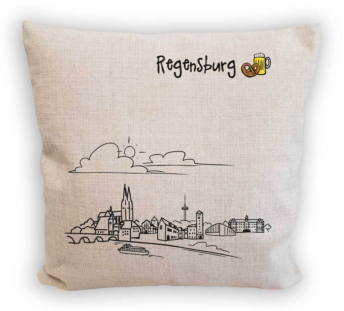 Sofakissen "Skyline Regensburg"