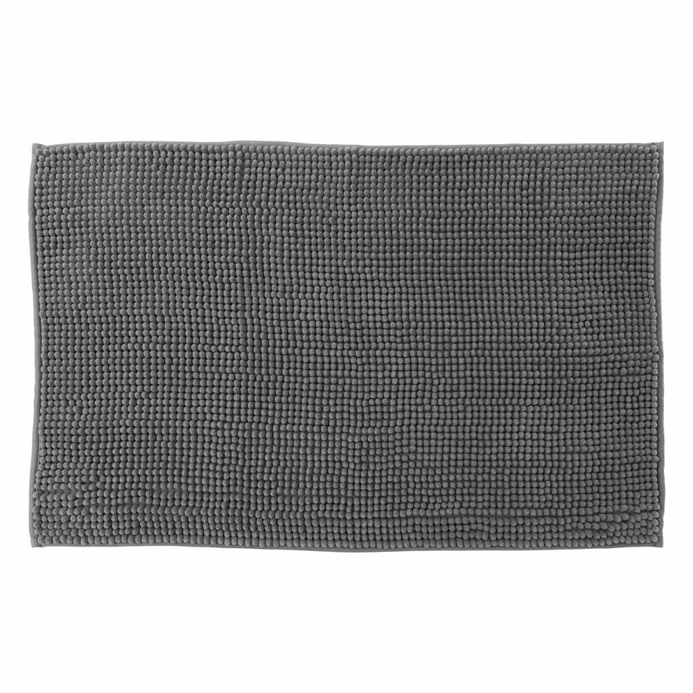 5five Simply Smart Badematte Colorama, 100% Polyester, Anthrazitgrau, 50 x 80 cm