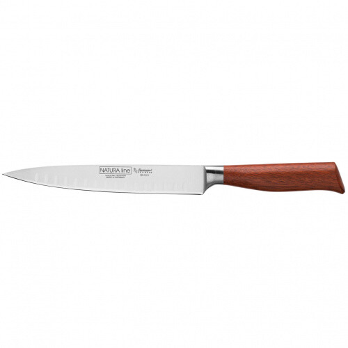 Burgvogel Schinkenmesser Kullenschliff 20 cm Rotholz "Nature Line" 6880.906.20.6