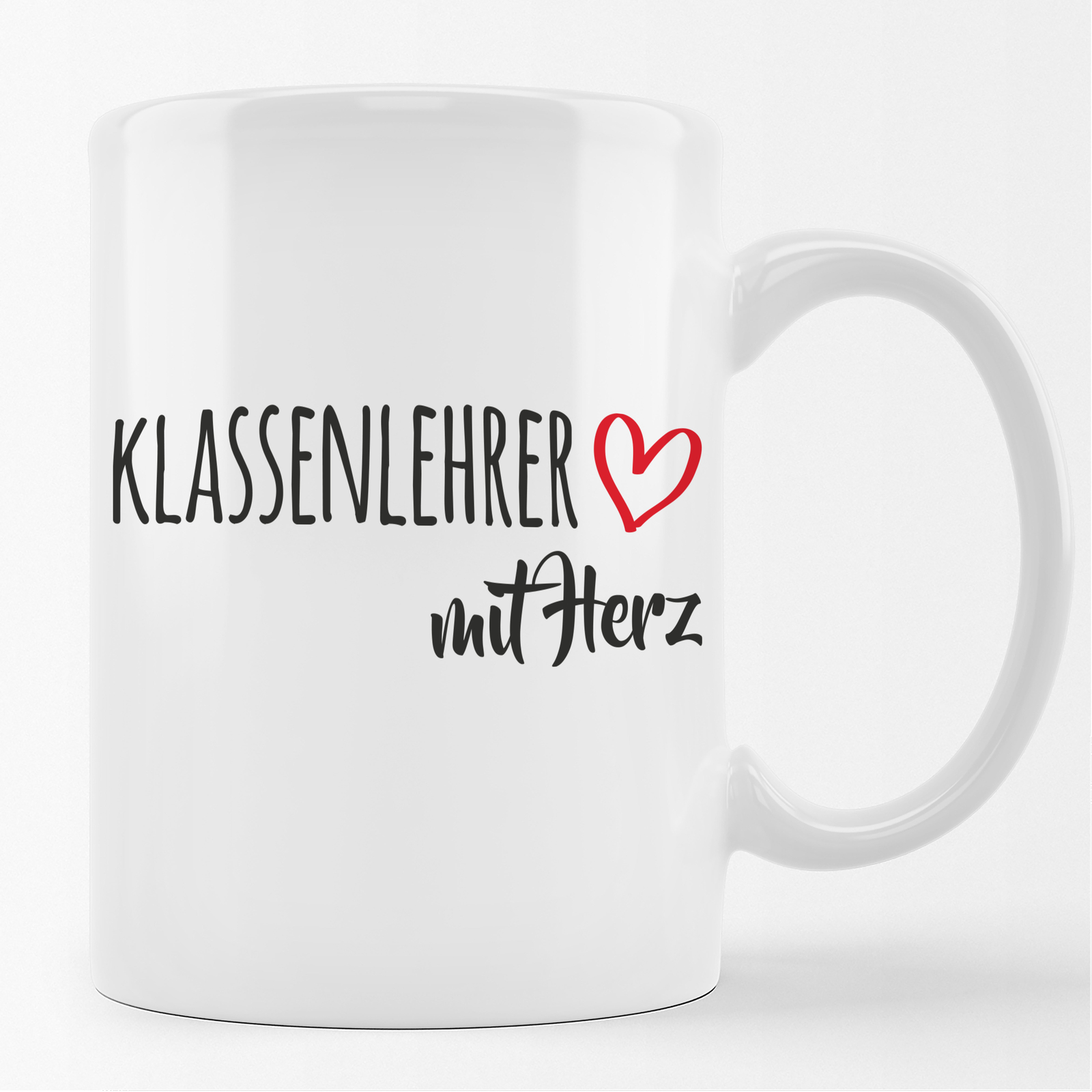 Klassenlehrer mit Herz Geschenk Idee Kaffeetasse Becher Lehrer Souvenir Weihnach