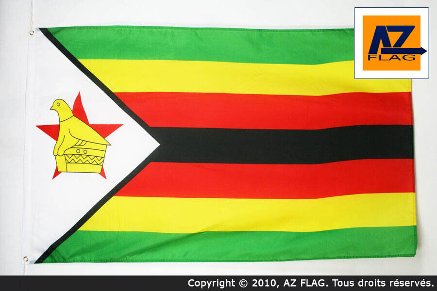 FLAGGE SIMBABWE 90x60cm - REPUBLIK SIMBABWE FAHNE  60 x 90 cm - flaggen AZ FLAG