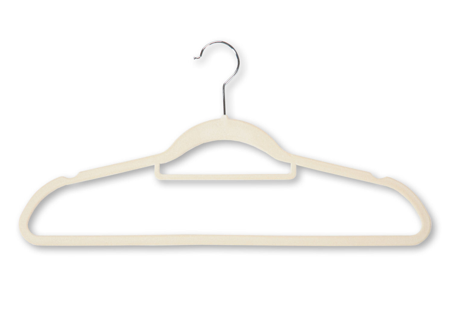 KESPER 16643 Kleiderbügel, 6er Pack, beige, Kunststoff